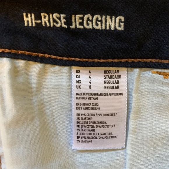 American Eagle Size 4 Regular Hi-Rise Jeggings - Picture 3 of 3